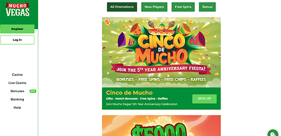 Mucho Vegas Bonuses