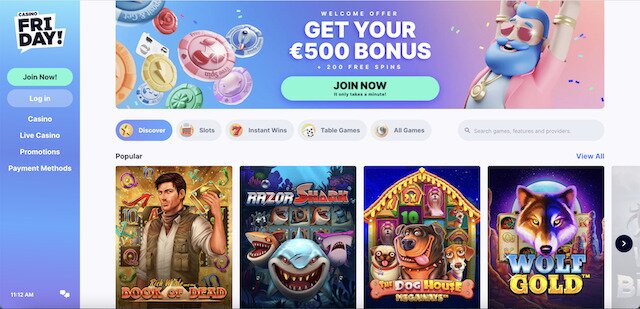 Casino Friday Websites Homepage