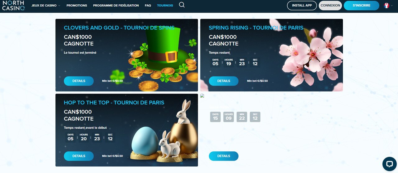 tournois North casino FR