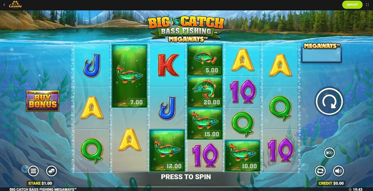 Big Catch Bass Fishing Megaways