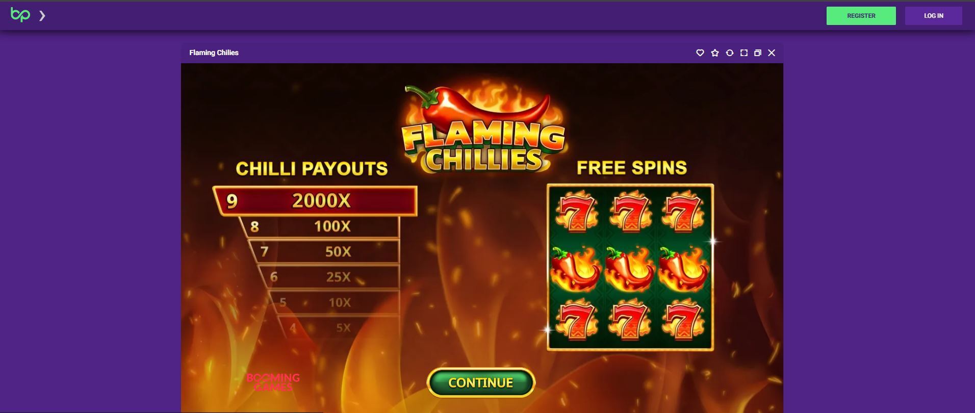 flaming chillies ay betplays