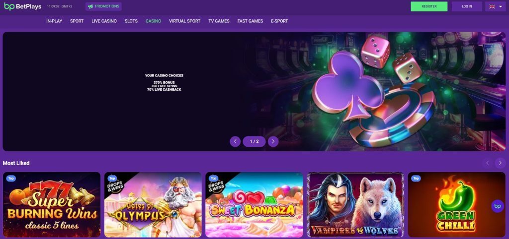 Betplays Casino Online Lobby