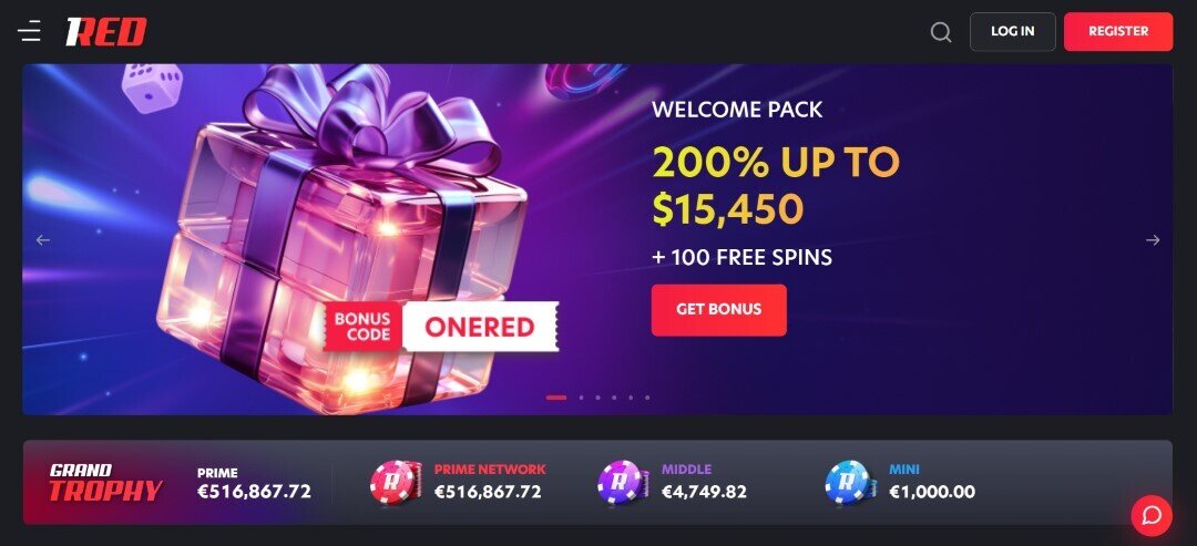 1Red Casino Welcome Pack