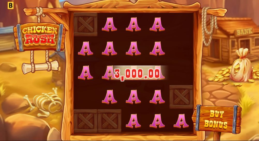 A snapshot of Chicken Rush.