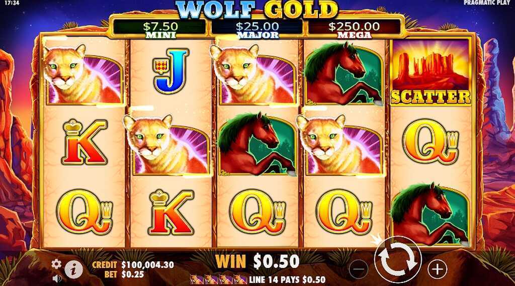 Wolf Gold slot gameplay