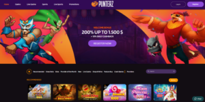 Punterz-Casino-Homepage
