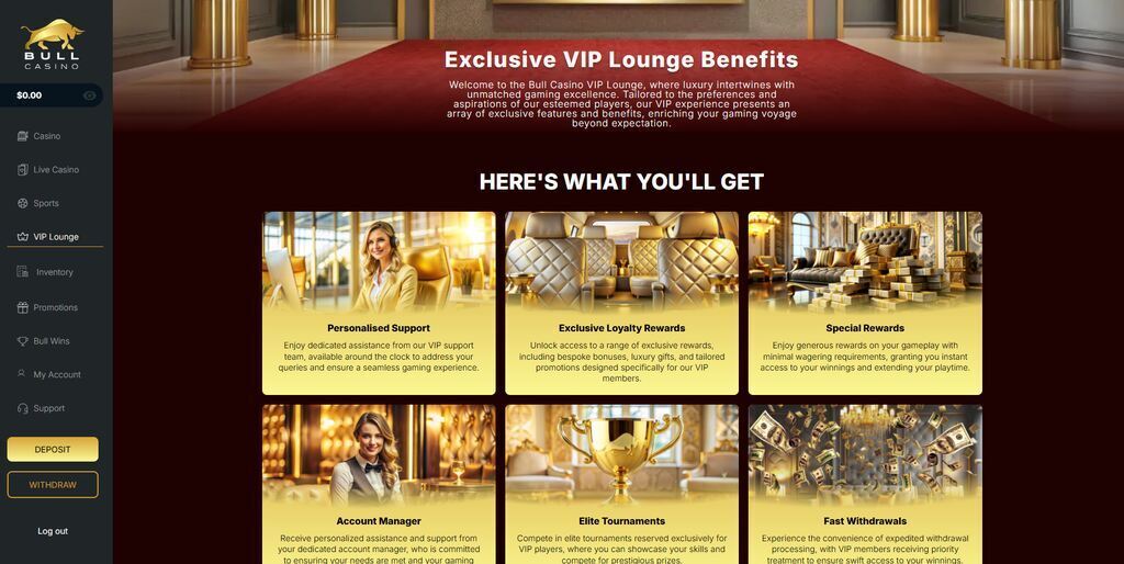 Bull Casino VIP Program_