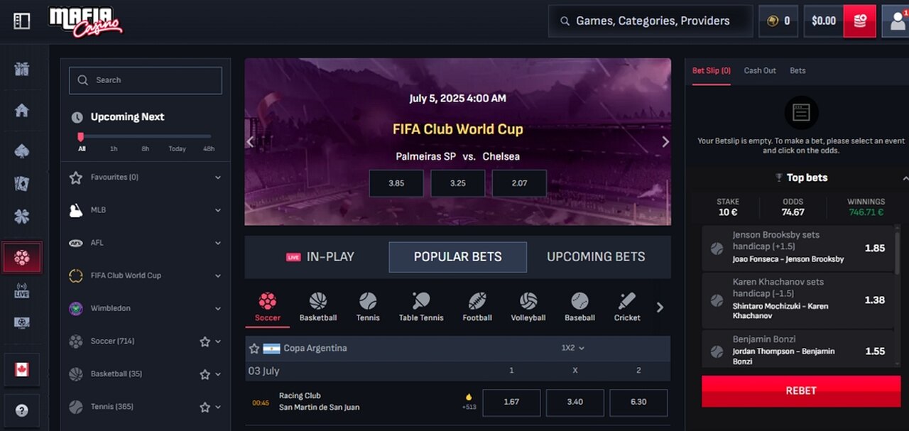 mafiacasino sports