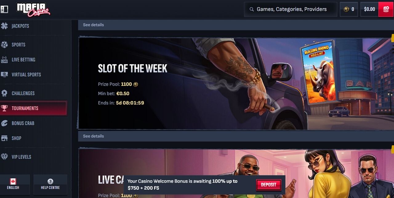 mafiacasino -tournaments
