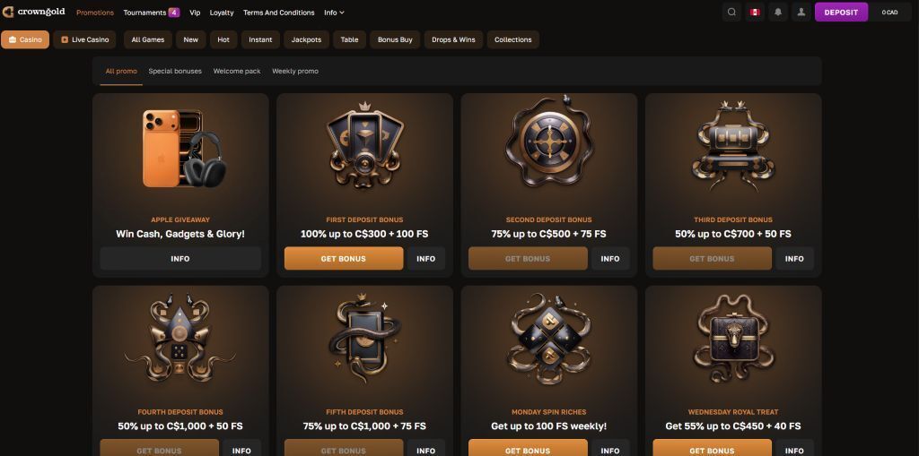 Crown Gold Bonus Page crown gold