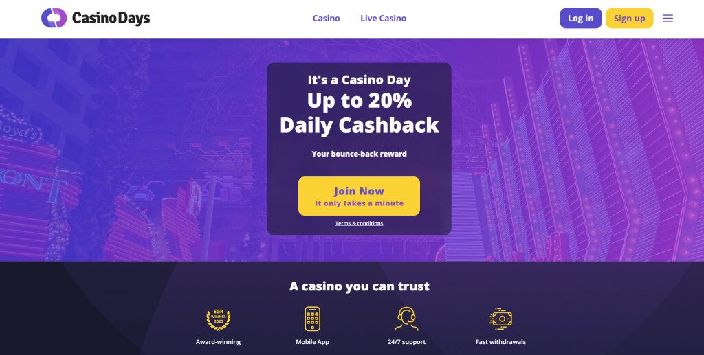 casino days lobby EN